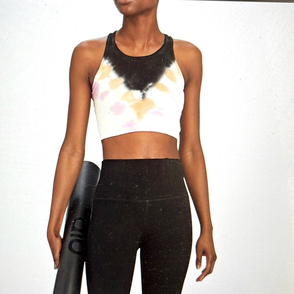 Electric & Rose Anthropologie Bella Multi-Color Tie-Dyed Racerback Bralette